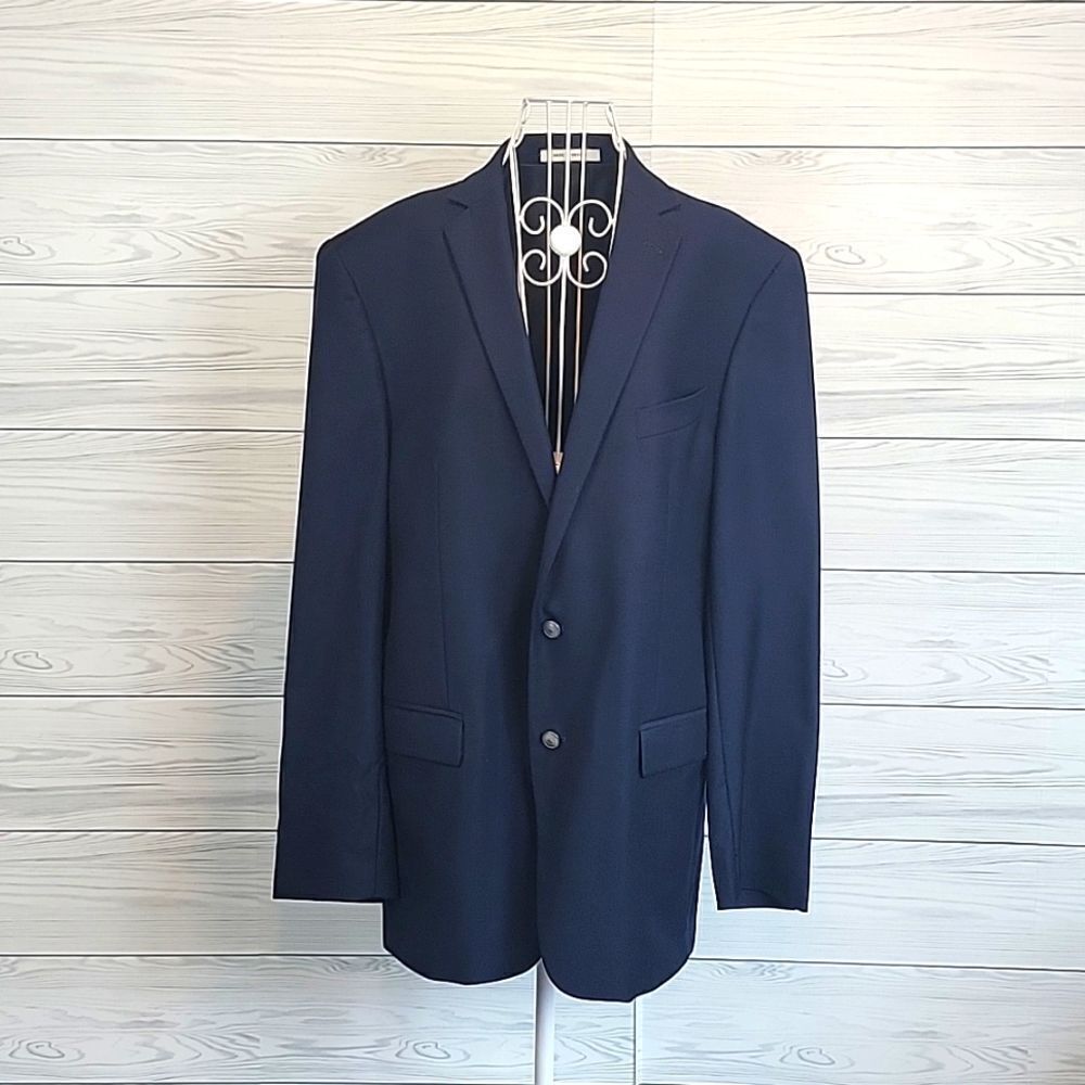 Joseph Abboud navy single breasted sport coat Men's 46 X-Long